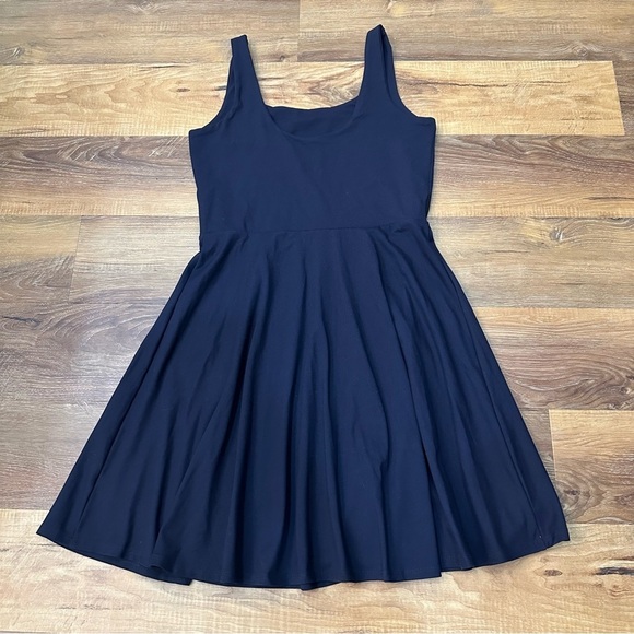 NWT Susana Monaco Knit Skater Dress size L - Midnight - Picture 3 of 7